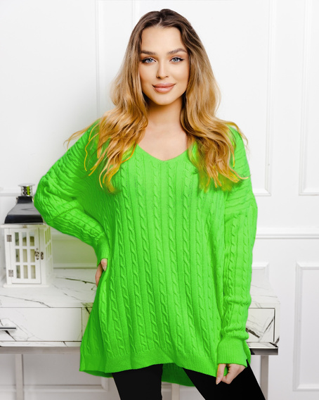 Cable Knit Sweater Iga 10109