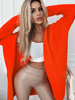 Elegant Cardigan with Pockets ELIS XL Neon Orange