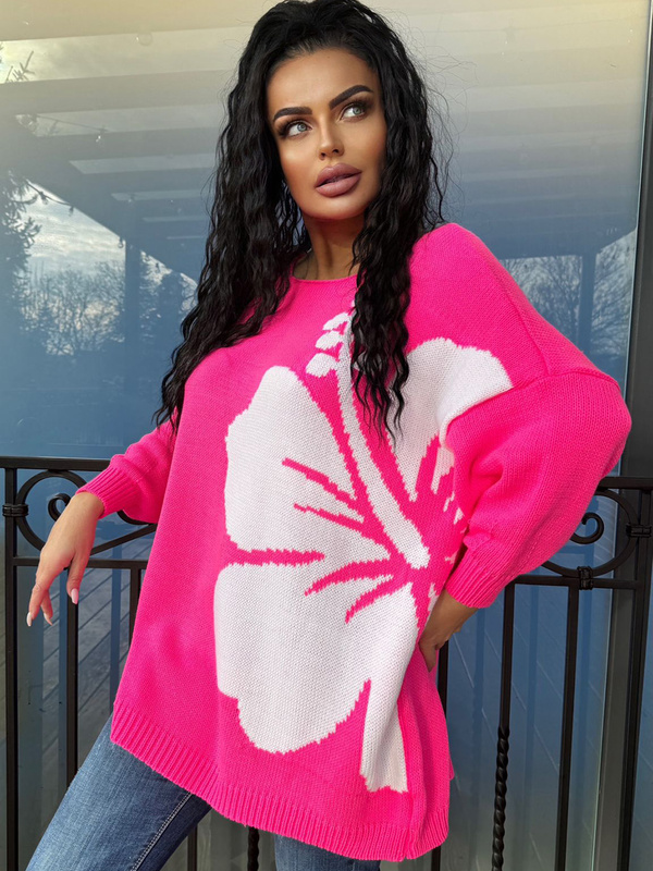 Women's sweater Hibiscus 52505