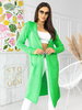 Classic long cardigan with hood Lemon Marine Neon Green