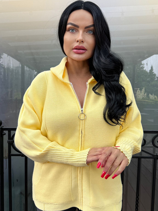 Bluza na suwak z kapturem Donna 14850