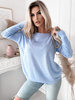 Loose sweater Amber blue