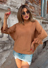Women's flounce jumper Nola camel