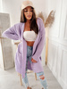 Elegant Cardigan with Pockets ELIS XL Lavender