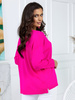Women's light heart-shaped sweater Omena neon pink