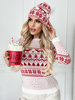 DAMSKI SWETER W ŚWIĄTECZNE WZORY