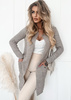 Women's Loko beige striped coat
