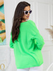 Loose sweater Amber green neon