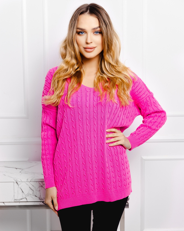 Sweter w Warkocze Iga 10109