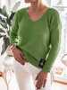 Women's Long Sleeve Sweater Ola Olive Green