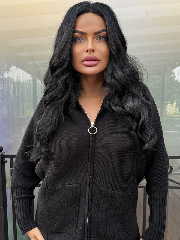 Bluza na suwak z kapturem Donna 14850