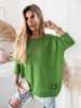 Długi damski sweter Stella oversize oliwka