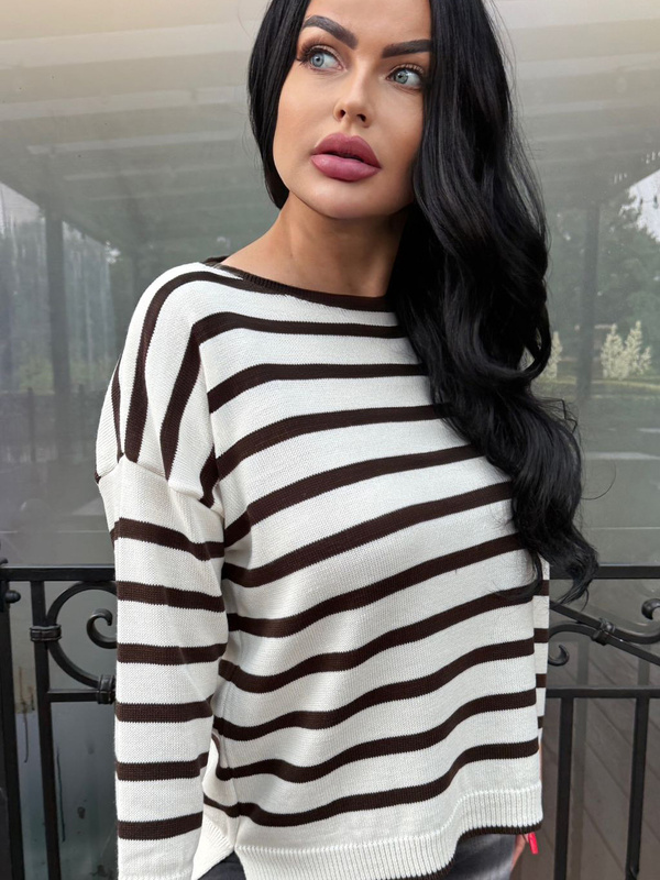 Striped sweater Diora 102523
