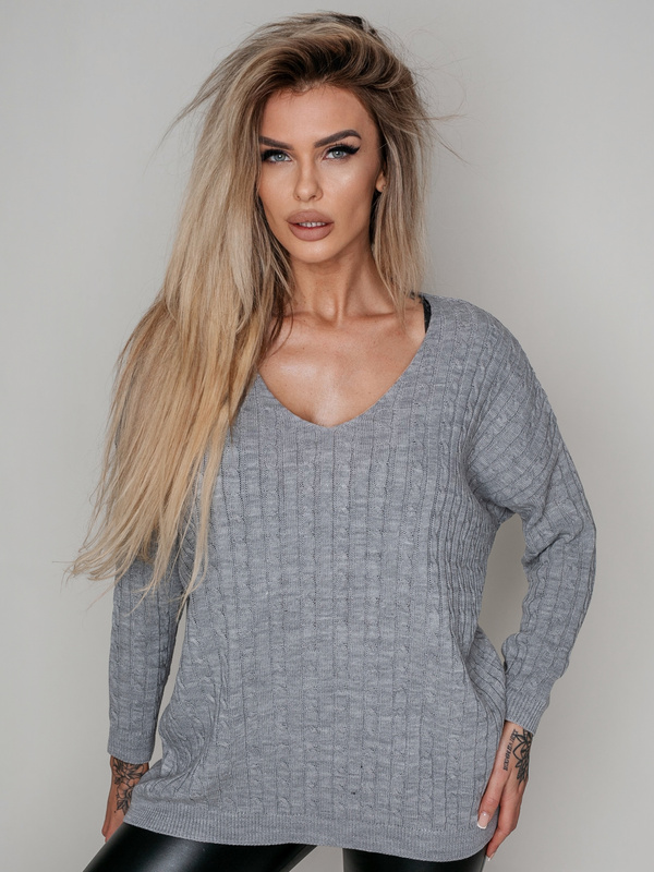 Cable Knit Sweater Iga 10109