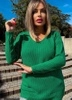 Women's Long Sleeve Sweater Ola Green