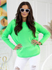 Luźny sweter Amber zielony neon