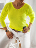 Women's Long Sleeve Sweater Ola Neon Yellow