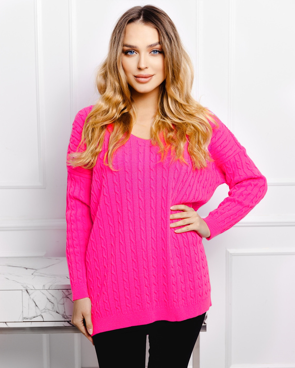 Sweter w Warkocze Iga 10109