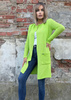 Women's Loko lime striped coat