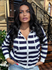 Striped zip-up sweatshirt Gabi 102525