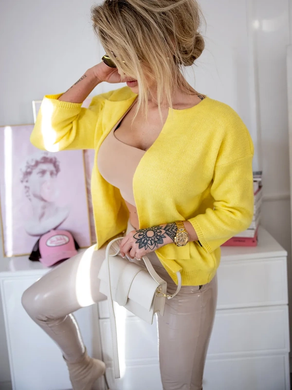 Damski krótki kardigan Korsa 7914