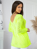 Damski sweter z sercem ecru 152302E