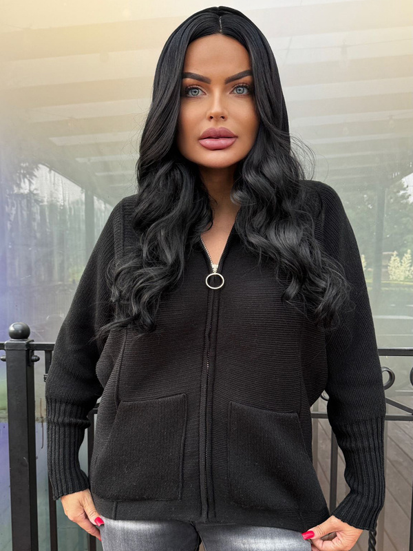 Donna 14850 hooded zip-up sweatshirt