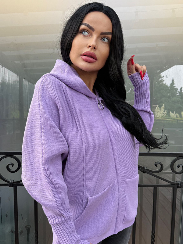 Donna 14850 hooded zip-up sweatshirt