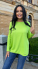 Loose sweater Amber lime green