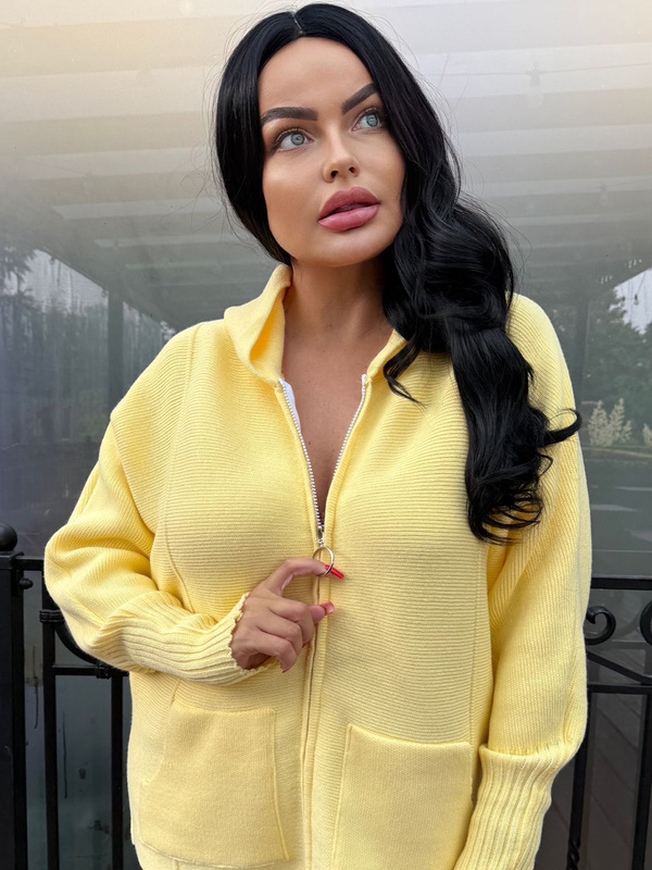 Bluza na suwak z kapturem Donna 14850