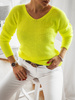 Women's Long Sleeve Sweater Ola Neon Yellow