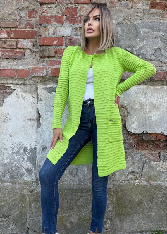 Women's Loko lime striped coat
