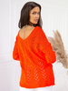 Damski sweter z sercem ecru 152302E