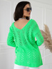 Damski sweter z sercem ecru 152302E