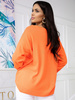 Women's light heart-shaped sweater Omena orange