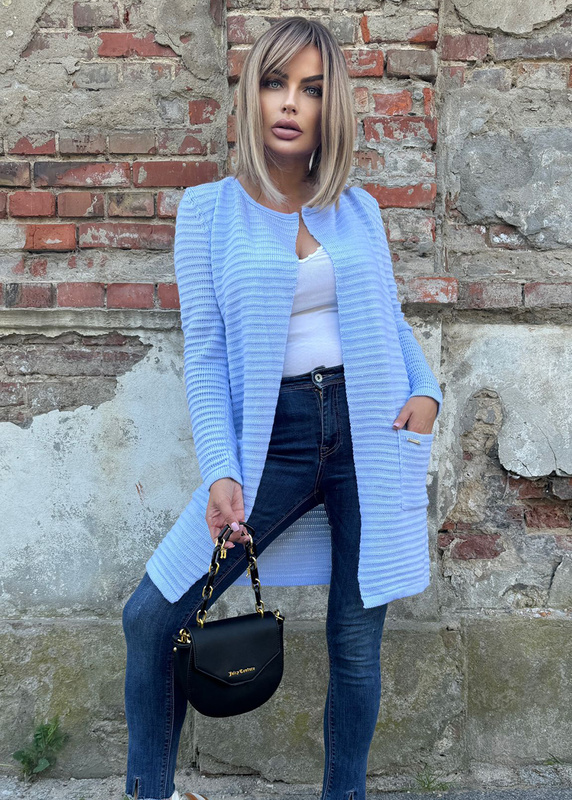 Women's Loko blue striped coat