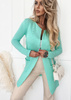 Women's Loko mint striped coat