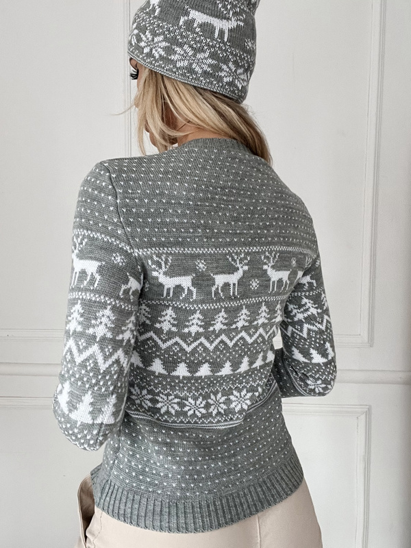 Blouse with frill mint