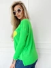 Damski sweter z sercem Julia zielony neon