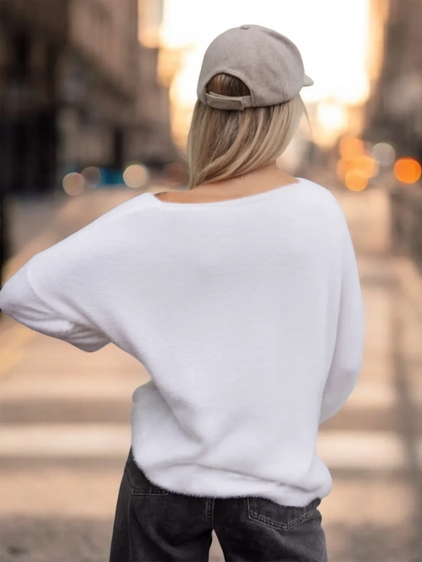 SWETER DAMSKI OMENA 142421-ECRU