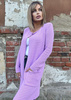 Women's Loko lavender striped coat