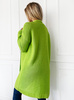 Elegant Cardigan with Pockets ELIS XL Lime