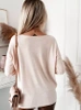 Loose sweater Amber powder pink
