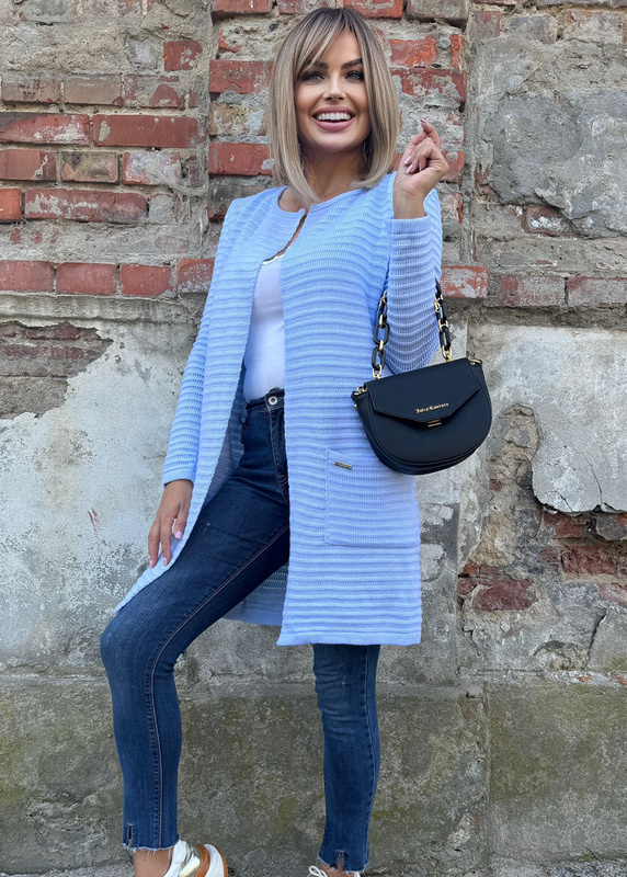 Women's Loko blue striped coat