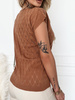 Sleeveless blouse Heidi camel