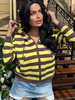 Striped zip-up sweatshirt Gabi 102525