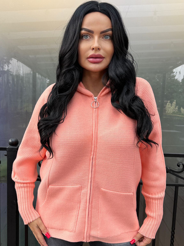 Donna 14850 hooded zip-up sweatshirt