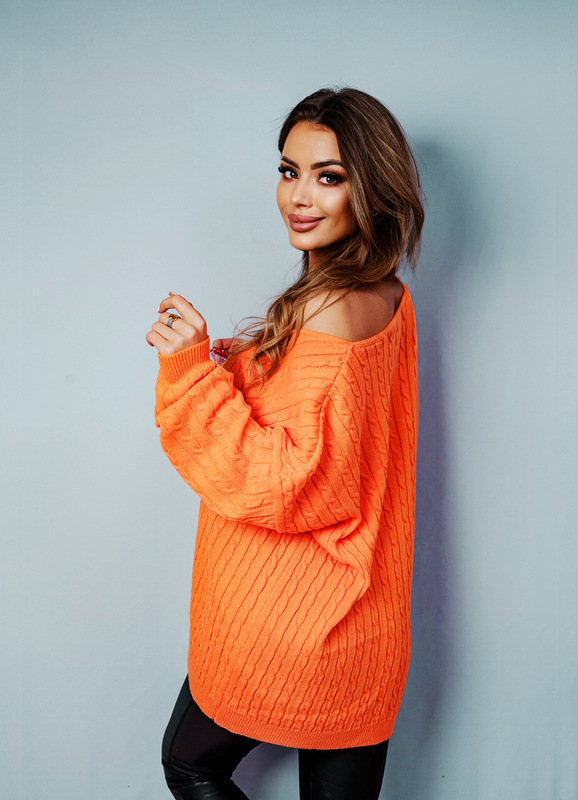 Sweter w Warkocze Iga 10109