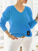 Women's Long Sleeve Sweater Ola Azure