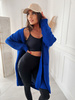 Elegant Cardigan with Pockets ELIS XL Sapphire
